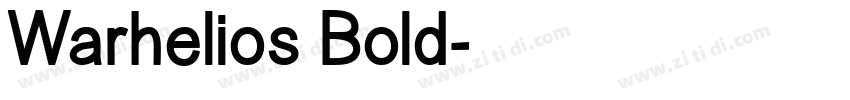 Warhelios Bold字体转换